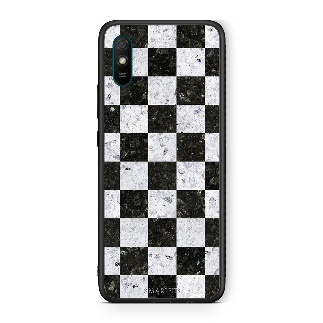 4 - Xiaomi Redmi 9A Square Geometric Marble case, cover, bumper