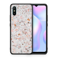 Thumbnail for Θήκη Xiaomi Redmi 9A Marble Terrazzo από τη Smartfits με σχέδιο στο πίσω μέρος και μαύρο περίβλημα | Xiaomi Redmi 9A Marble Terrazzo case with colorful back and black bezels