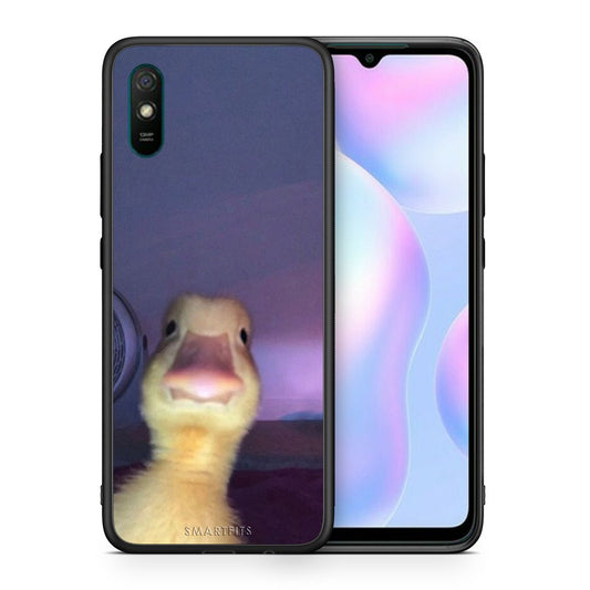 Θήκη Xiaomi Redmi 9A Meme Duck από τη Smartfits με σχέδιο στο πίσω μέρος και μαύρο περίβλημα | Xiaomi Redmi 9A Meme Duck case with colorful back and black bezels