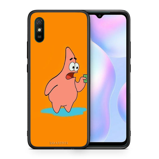 Θήκη Αγίου Βαλεντίνου Xiaomi Redmi 9A No Money 1 από τη Smartfits με σχέδιο στο πίσω μέρος και μαύρο περίβλημα | Xiaomi Redmi 9A No Money 1 case with colorful back and black bezels