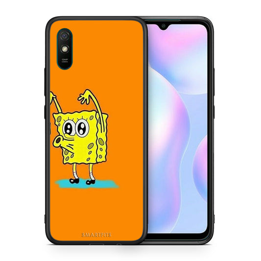 Θήκη Αγίου Βαλεντίνου Xiaomi Redmi 9A No Money 2 από τη Smartfits με σχέδιο στο πίσω μέρος και μαύρο περίβλημα | Xiaomi Redmi 9A No Money 2 case with colorful back and black bezels