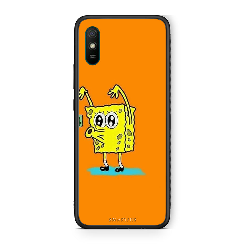 Xiaomi Redmi 9A No Money 2 Θήκη Αγίου Βαλεντίνου από τη Smartfits με σχέδιο στο πίσω μέρος και μαύρο περίβλημα | Smartphone case with colorful back and black bezels by Smartfits