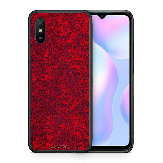 Θήκη Xiaomi Redmi 9A Paisley Cashmere από τη Smartfits με σχέδιο στο πίσω μέρος και μαύρο περίβλημα | Xiaomi Redmi 9A Paisley Cashmere case with colorful back and black bezels