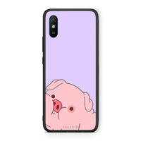 Thumbnail for Xiaomi Redmi 9A Pig Love 2 Θήκη Αγίου Βαλεντίνου από τη Smartfits με σχέδιο στο πίσω μέρος και μαύρο περίβλημα | Smartphone case with colorful back and black bezels by Smartfits