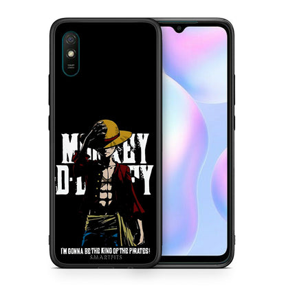 Θήκη Xiaomi Redmi 9A Pirate King από τη Smartfits με σχέδιο στο πίσω μέρος και μαύρο περίβλημα | Xiaomi Redmi 9A Pirate King case with colorful back and black bezels