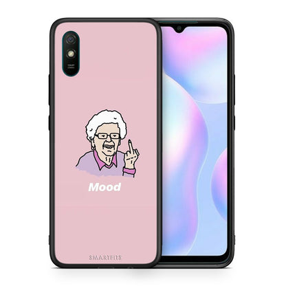 Θήκη Xiaomi Redmi 9A Mood PopArt από τη Smartfits με σχέδιο στο πίσω μέρος και μαύρο περίβλημα | Xiaomi Redmi 9A Mood PopArt case with colorful back and black bezels
