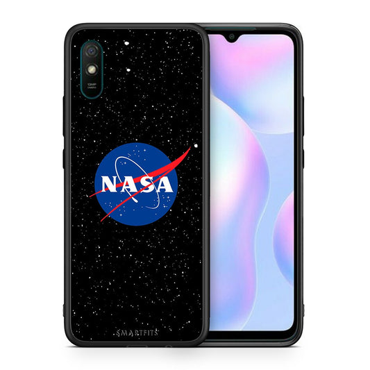 Θήκη Xiaomi Redmi 9A NASA PopArt από τη Smartfits με σχέδιο στο πίσω μέρος και μαύρο περίβλημα | Xiaomi Redmi 9A NASA PopArt case with colorful back and black bezels