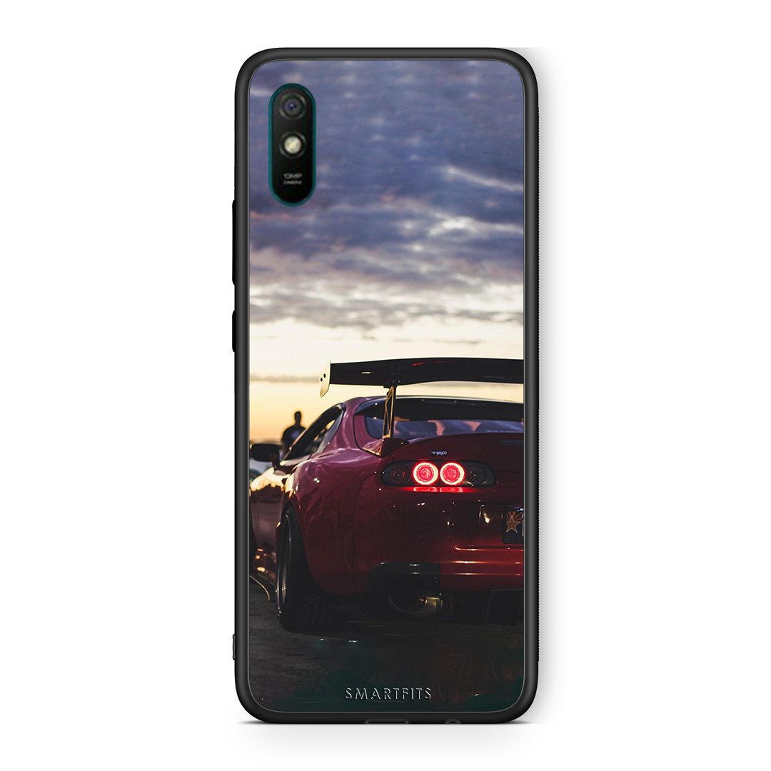 Xiaomi Redmi 9A Racing Supra θήκη από τη Smartfits με σχέδιο στο πίσω μέρος και μαύρο περίβλημα | Smartphone case with colorful back and black bezels by Smartfits