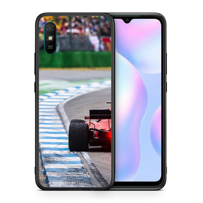 Θήκη Xiaomi Redmi 9A Racing Vibes από τη Smartfits με σχέδιο στο πίσω μέρος και μαύρο περίβλημα | Xiaomi Redmi 9A Racing Vibes case with colorful back and black bezels