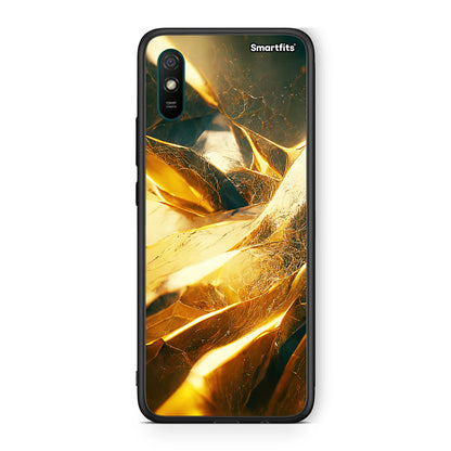 Xiaomi Redmi 9A Real Gold θήκη από τη Smartfits με σχέδιο στο πίσω μέρος και μαύρο περίβλημα | Smartphone case with colorful back and black bezels by Smartfits