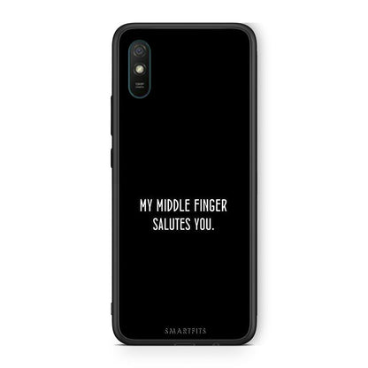 Xiaomi Redmi 9A Salute θήκη από τη Smartfits με σχέδιο στο πίσω μέρος και μαύρο περίβλημα | Smartphone case with colorful back and black bezels by Smartfits