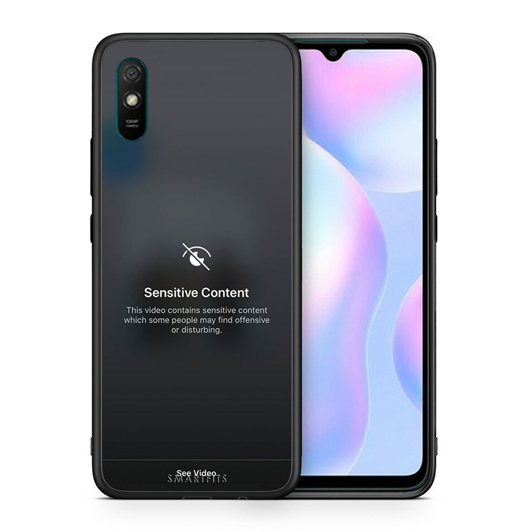 Θήκη Xiaomi Redmi 9A Sensitive Content από τη Smartfits με σχέδιο στο πίσω μέρος και μαύρο περίβλημα | Xiaomi Redmi 9A Sensitive Content case with colorful back and black bezels
