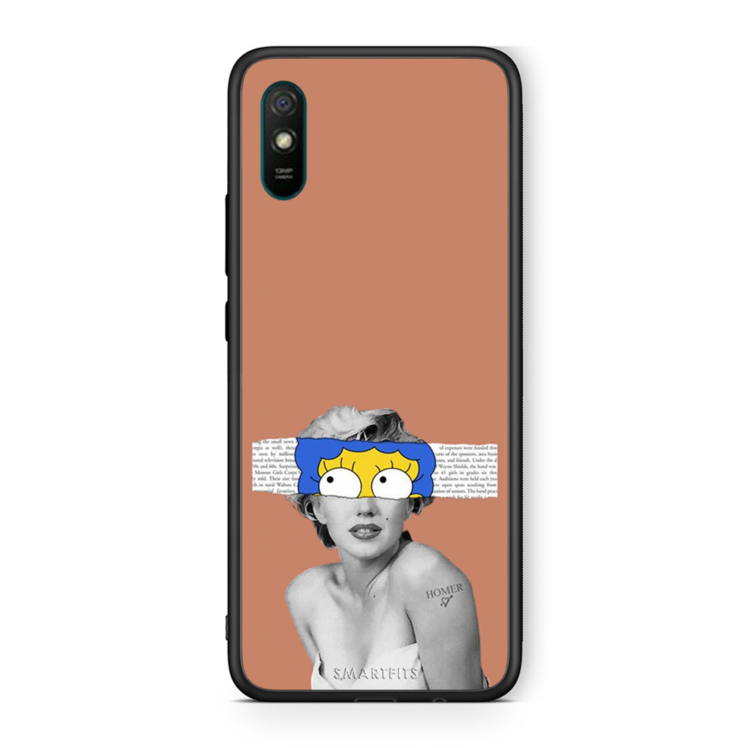 Xiaomi Redmi 9A Sim Merilyn θήκη από τη Smartfits με σχέδιο στο πίσω μέρος και μαύρο περίβλημα | Smartphone case with colorful back and black bezels by Smartfits