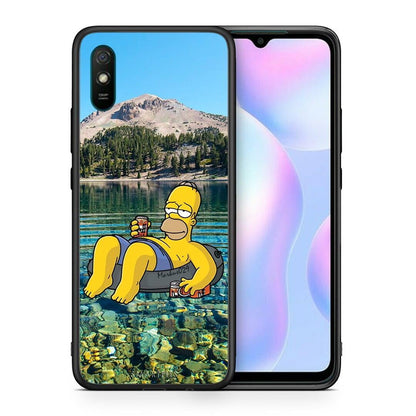 Θήκη Xiaomi Redmi 9A Summer Happiness από τη Smartfits με σχέδιο στο πίσω μέρος και μαύρο περίβλημα | Xiaomi Redmi 9A Summer Happiness case with colorful back and black bezels
