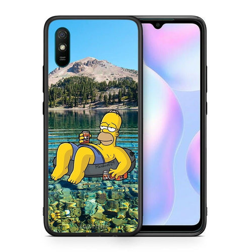 Θήκη Xiaomi Redmi 9A Summer Happiness από τη Smartfits με σχέδιο στο πίσω μέρος και μαύρο περίβλημα | Xiaomi Redmi 9A Summer Happiness case with colorful back and black bezels