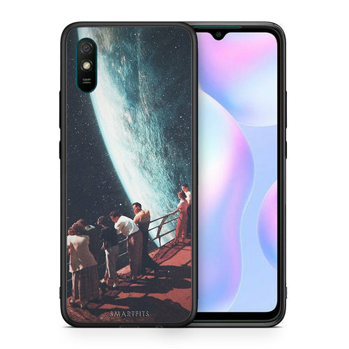 Θήκη Xiaomi Redmi 9A Surreal View από τη Smartfits με σχέδιο στο πίσω μέρος και μαύρο περίβλημα | Xiaomi Redmi 9A Surreal View case with colorful back and black bezels