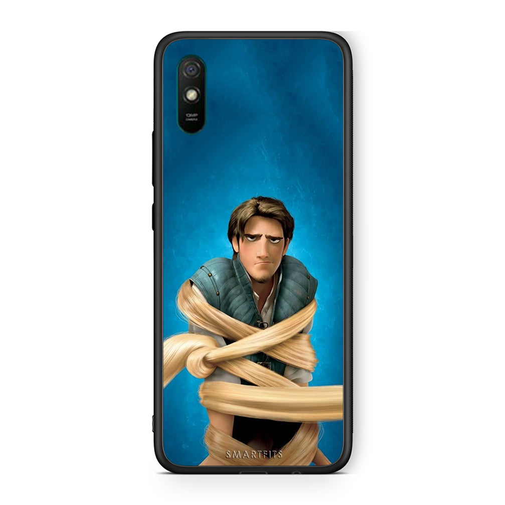 Xiaomi Redmi 9A Tangled 1 Θήκη Αγίου Βαλεντίνου από τη Smartfits με σχέδιο στο πίσω μέρος και μαύρο περίβλημα | Smartphone case with colorful back and black bezels by Smartfits
