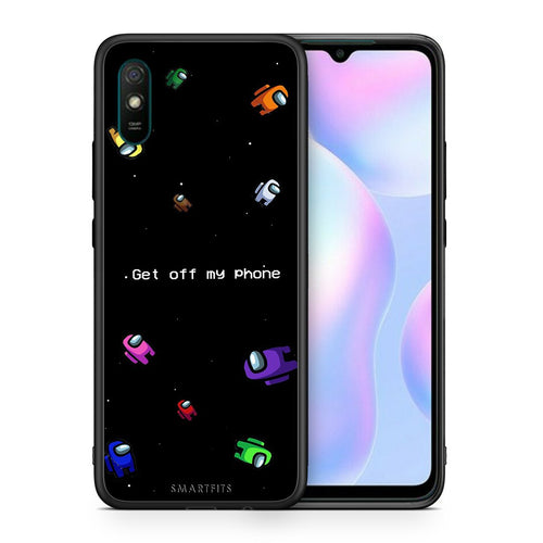 Θήκη Xiaomi Redmi 9A AFK Text από τη Smartfits με σχέδιο στο πίσω μέρος και μαύρο περίβλημα | Xiaomi Redmi 9A AFK Text case with colorful back and black bezels