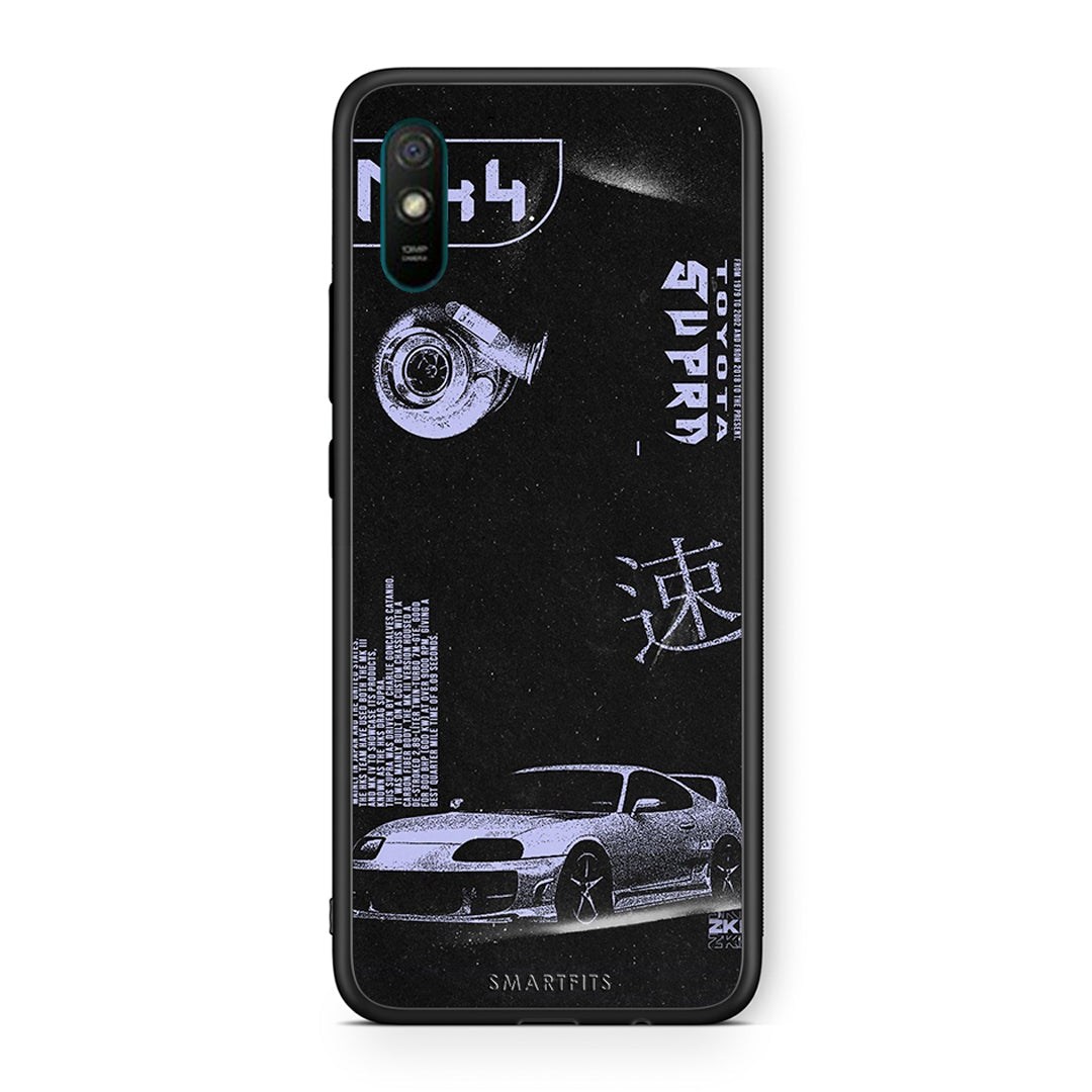 Xiaomi Redmi 9A Tokyo Drift Θήκη Αγίου Βαλεντίνου από τη Smartfits με σχέδιο στο πίσω μέρος και μαύρο περίβλημα | Smartphone case with colorful back and black bezels by Smartfits