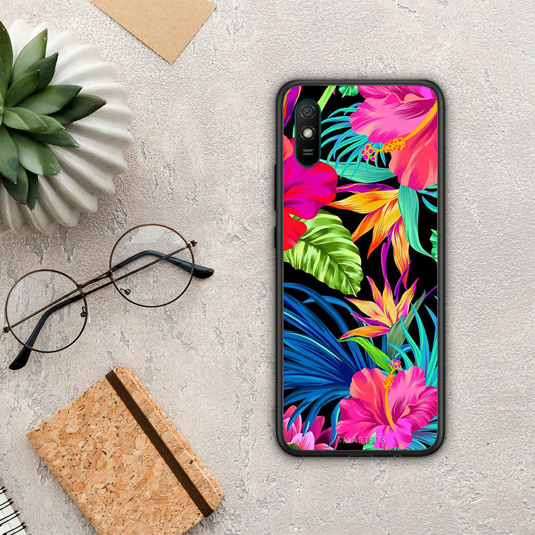 Tropical Flowers - Xiaomi Redmi 9A / 9AT θήκη