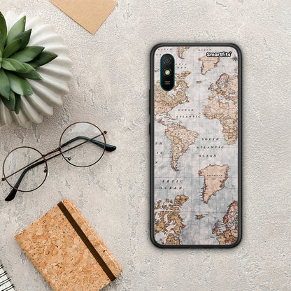 World Map - Xiaomi Redmi 9A / 9AT θήκη