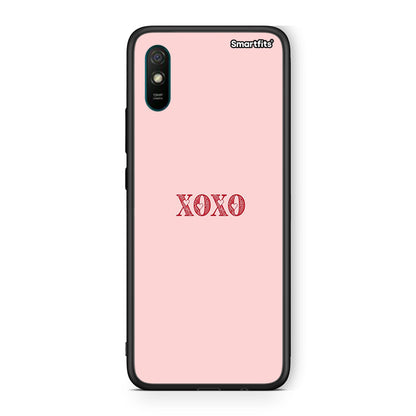 Xiaomi Redmi 9A XOXO Love θήκη από τη Smartfits με σχέδιο στο πίσω μέρος και μαύρο περίβλημα | Smartphone case with colorful back and black bezels by Smartfits