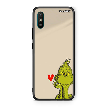 Xiaomi Redmi 9A Xmas Grinch θήκη από τη Smartfits με σχέδιο στο πίσω μέρος και μαύρο περίβλημα | Smartphone case with colorful back and black bezels by Smartfits
