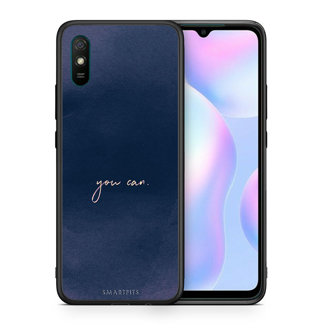 Θήκη Xiaomi Redmi 9A You Can από τη Smartfits με σχέδιο στο πίσω μέρος και μαύρο περίβλημα | Xiaomi Redmi 9A You Can case with colorful back and black bezels