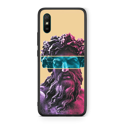 Xiaomi Redmi 9A Zeus Art Θήκη Αγίου Βαλεντίνου από τη Smartfits με σχέδιο στο πίσω μέρος και μαύρο περίβλημα | Smartphone case with colorful back and black bezels by Smartfits