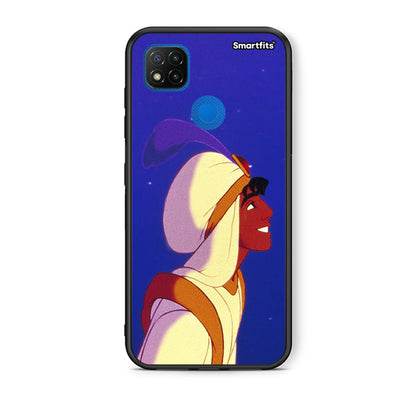 Θήκη Xiaomi Redmi 9C Alladin And Jasmine Love 1 από τη Smartfits με σχέδιο στο πίσω μέρος και μαύρο περίβλημα | Xiaomi Redmi 9C Alladin And Jasmine Love 1 case with colorful back and black bezels