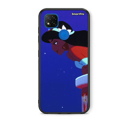 Θήκη Xiaomi Redmi 9C Alladin And Jasmine Love 2 από τη Smartfits με σχέδιο στο πίσω μέρος και μαύρο περίβλημα | Xiaomi Redmi 9C Alladin And Jasmine Love 2 case with colorful back and black bezels