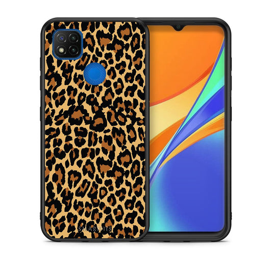 Θήκη Xiaomi Redmi 9C Leopard Animal από τη Smartfits με σχέδιο στο πίσω μέρος και μαύρο περίβλημα | Xiaomi Redmi 9C Leopard Animal case with colorful back and black bezels