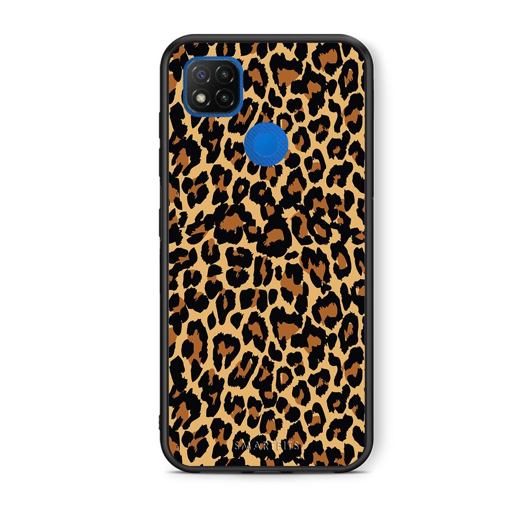 Θήκη Xiaomi Redmi 9C Leopard Animal από τη Smartfits με σχέδιο στο πίσω μέρος και μαύρο περίβλημα | Xiaomi Redmi 9C Leopard Animal case with colorful back and black bezels