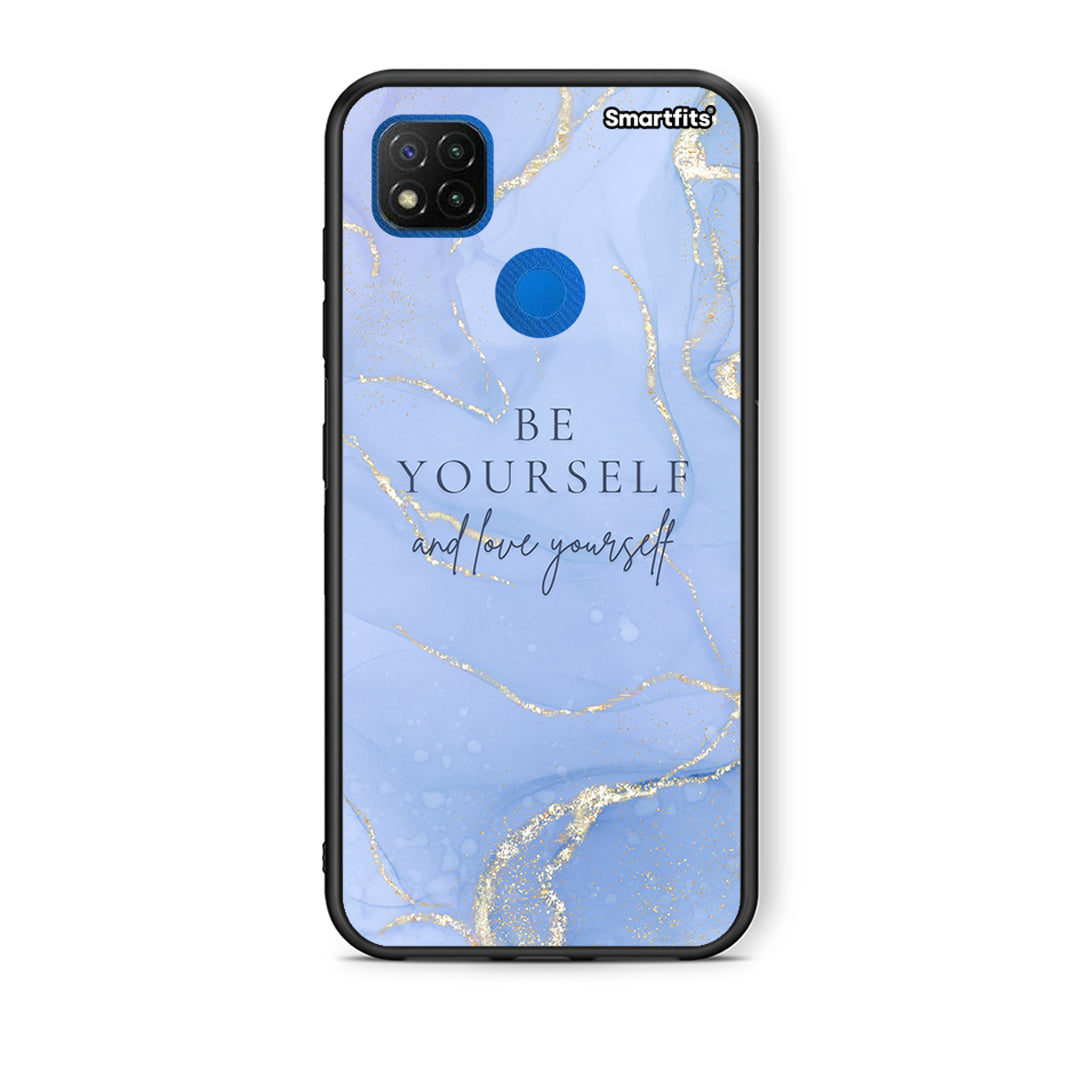 Θήκη Xiaomi Redmi 9C Be Yourself από τη Smartfits με σχέδιο στο πίσω μέρος και μαύρο περίβλημα | Xiaomi Redmi 9C Be Yourself case with colorful back and black bezels