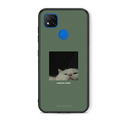 Θήκη Xiaomi Redmi 9C Bitch Surprise από τη Smartfits με σχέδιο στο πίσω μέρος και μαύρο περίβλημα | Xiaomi Redmi 9C Bitch Surprise case with colorful back and black bezels