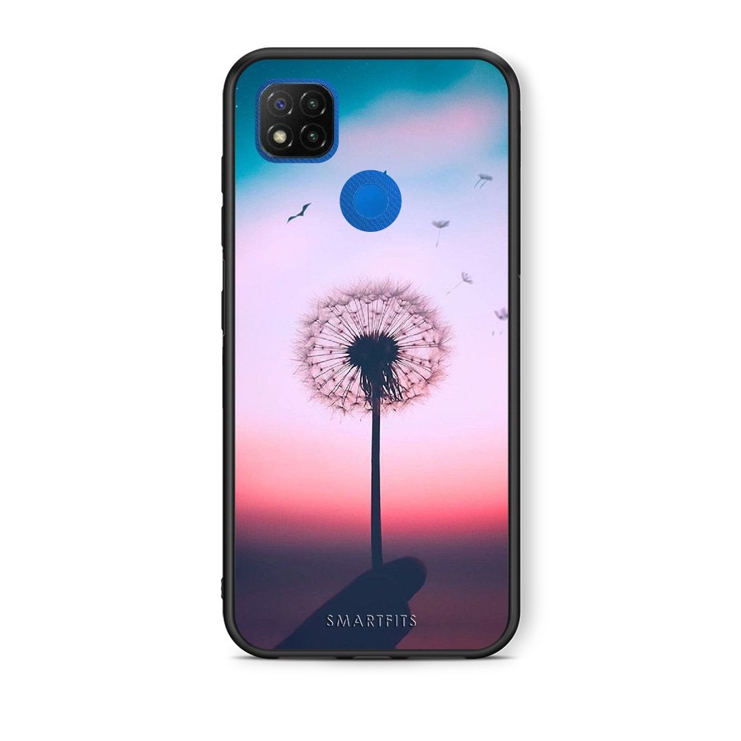 Θήκη Xiaomi Redmi 9C Wish Boho από τη Smartfits με σχέδιο στο πίσω μέρος και μαύρο περίβλημα | Xiaomi Redmi 9C Wish Boho case with colorful back and black bezels