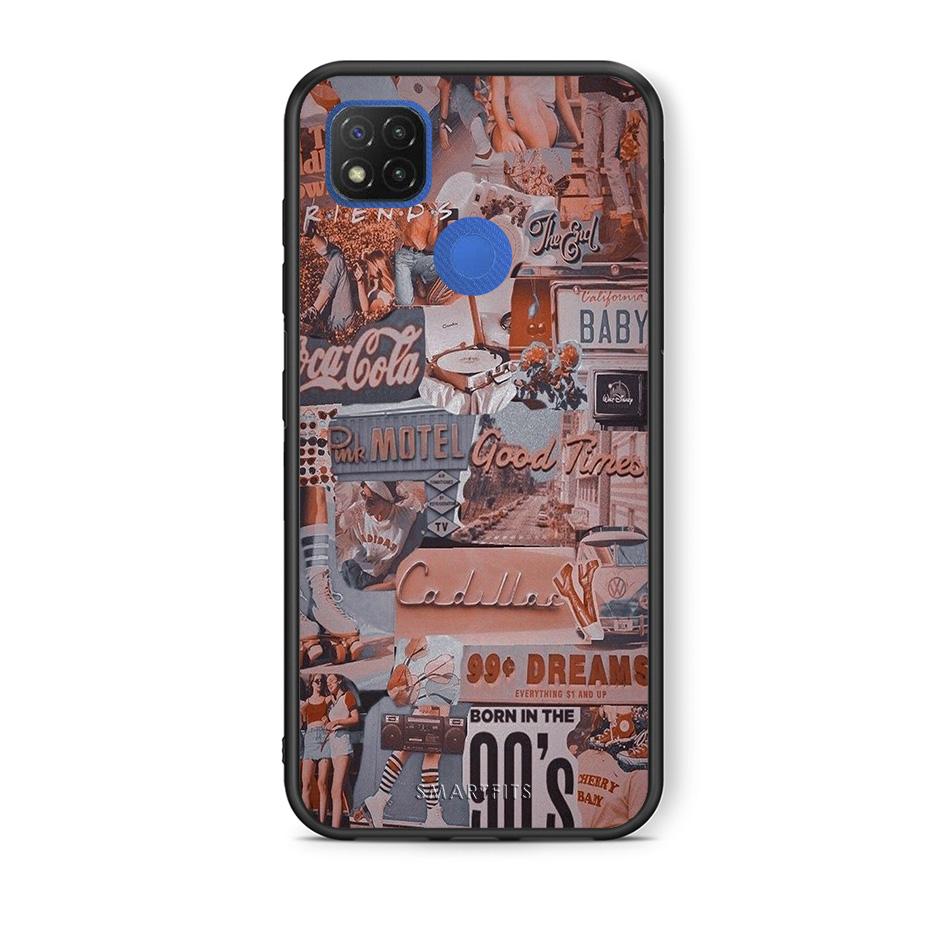 Θήκη Xiaomi Redmi 9C Born In 90s από τη Smartfits με σχέδιο στο πίσω μέρος και μαύρο περίβλημα | Xiaomi Redmi 9C Born In 90s case with colorful back and black bezels