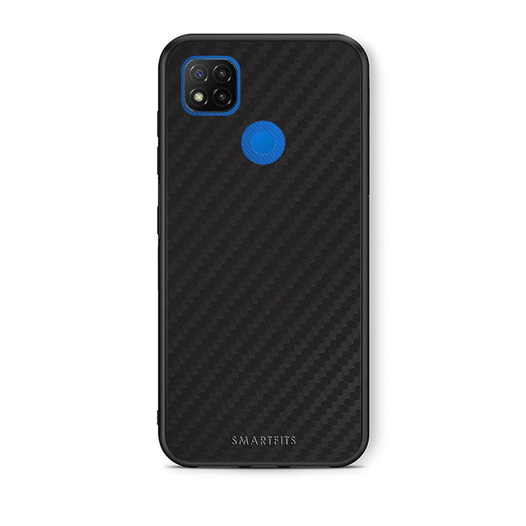 Θήκη Xiaomi Redmi 9C Carbon Black από τη Smartfits με σχέδιο στο πίσω μέρος και μαύρο περίβλημα | Xiaomi Redmi 9C Carbon Black case with colorful back and black bezels