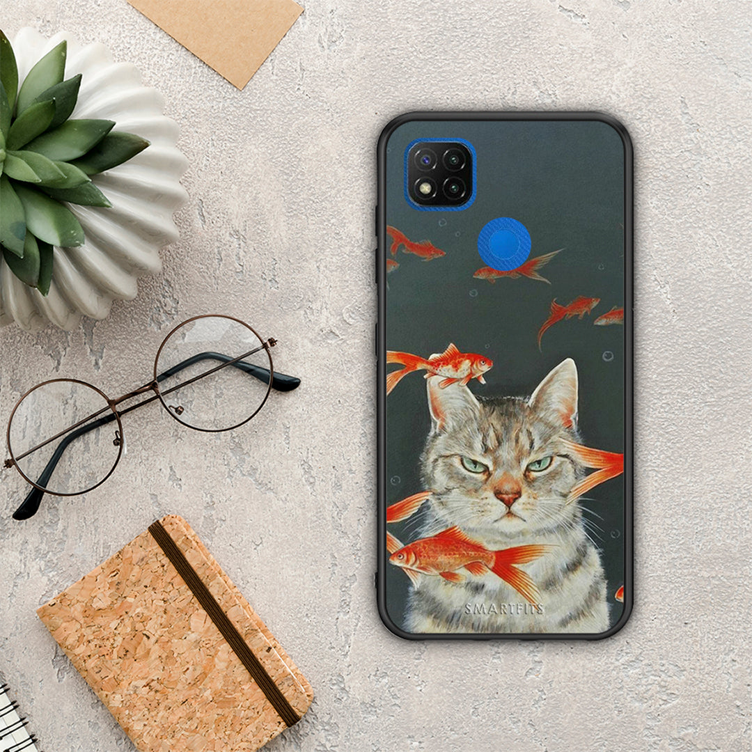 Cat Goldfish - Xiaomi Redmi 9C θήκη