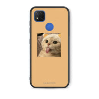 Thumbnail for Θήκη Xiaomi Redmi 9C Cat Tongue από τη Smartfits με σχέδιο στο πίσω μέρος και μαύρο περίβλημα | Xiaomi Redmi 9C Cat Tongue case with colorful back and black bezels