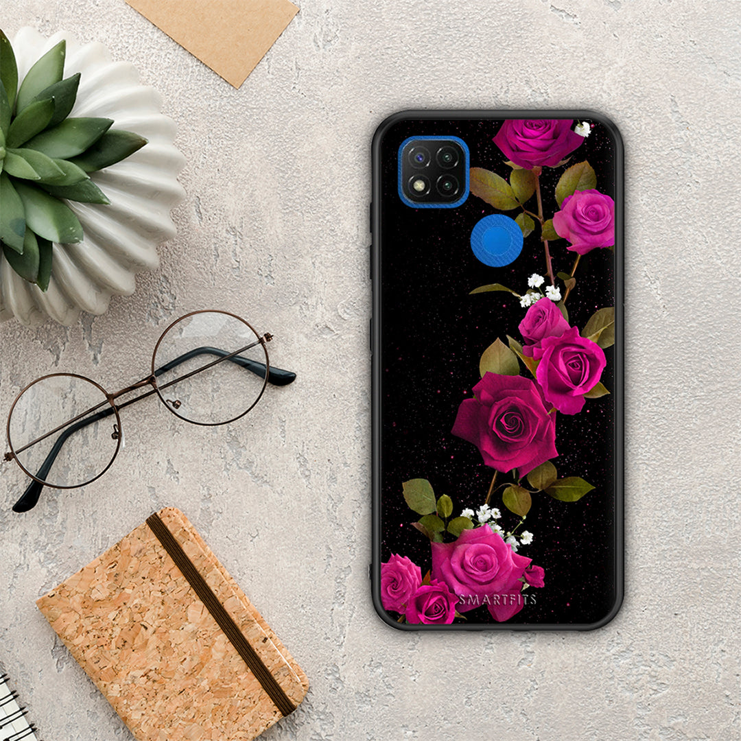 Flower Red Roses - Xiaomi Redmi 9C θήκη