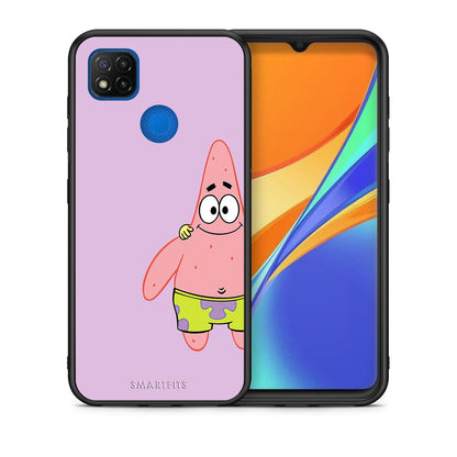 Θήκη Xiaomi Redmi 9C  Friends Patrick από τη Smartfits με σχέδιο στο πίσω μέρος και μαύρο περίβλημα | Xiaomi Redmi 9C  Friends Patrick case with colorful back and black bezels