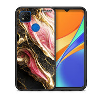 Thumbnail for Θήκη Xiaomi Redmi 9C Glamorous Pink Marble από τη Smartfits με σχέδιο στο πίσω μέρος και μαύρο περίβλημα | Xiaomi Redmi 9C Glamorous Pink Marble case with colorful back and black bezels