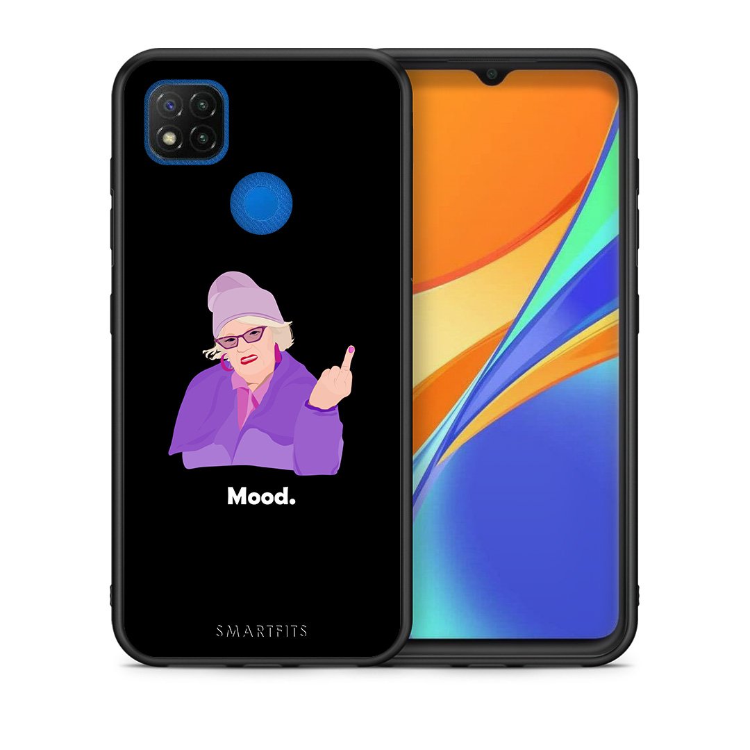 Θήκη Xiaomi Redmi 9C Grandma Mood Black από τη Smartfits με σχέδιο στο πίσω μέρος και μαύρο περίβλημα | Xiaomi Redmi 9C Grandma Mood Black case with colorful back and black bezels