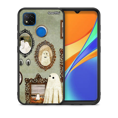 Θήκη Xiaomi Redmi 9C Halloween Ghost Season από τη Smartfits με σχέδιο στο πίσω μέρος και μαύρο περίβλημα | Xiaomi Redmi 9C Halloween Ghost Season case with colorful back and black bezels