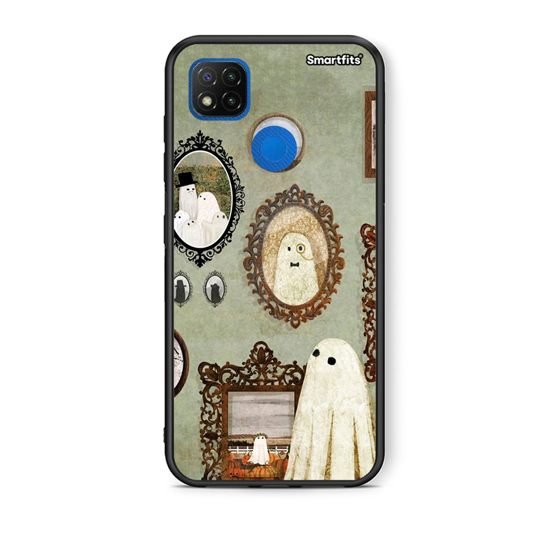 Θήκη Xiaomi Redmi 9C Halloween Ghost Season από τη Smartfits με σχέδιο στο πίσω μέρος και μαύρο περίβλημα | Xiaomi Redmi 9C Halloween Ghost Season case with colorful back and black bezels