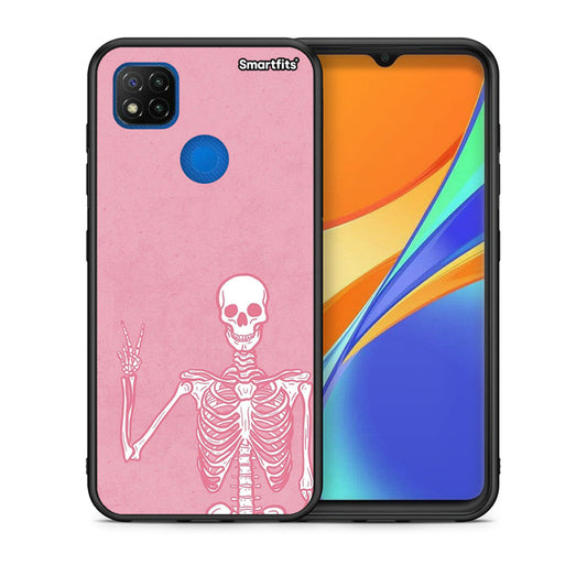 Θήκη Xiaomi Redmi 9C Halloween Motivation από τη Smartfits με σχέδιο στο πίσω μέρος και μαύρο περίβλημα | Xiaomi Redmi 9C Halloween Motivation case with colorful back and black bezels
