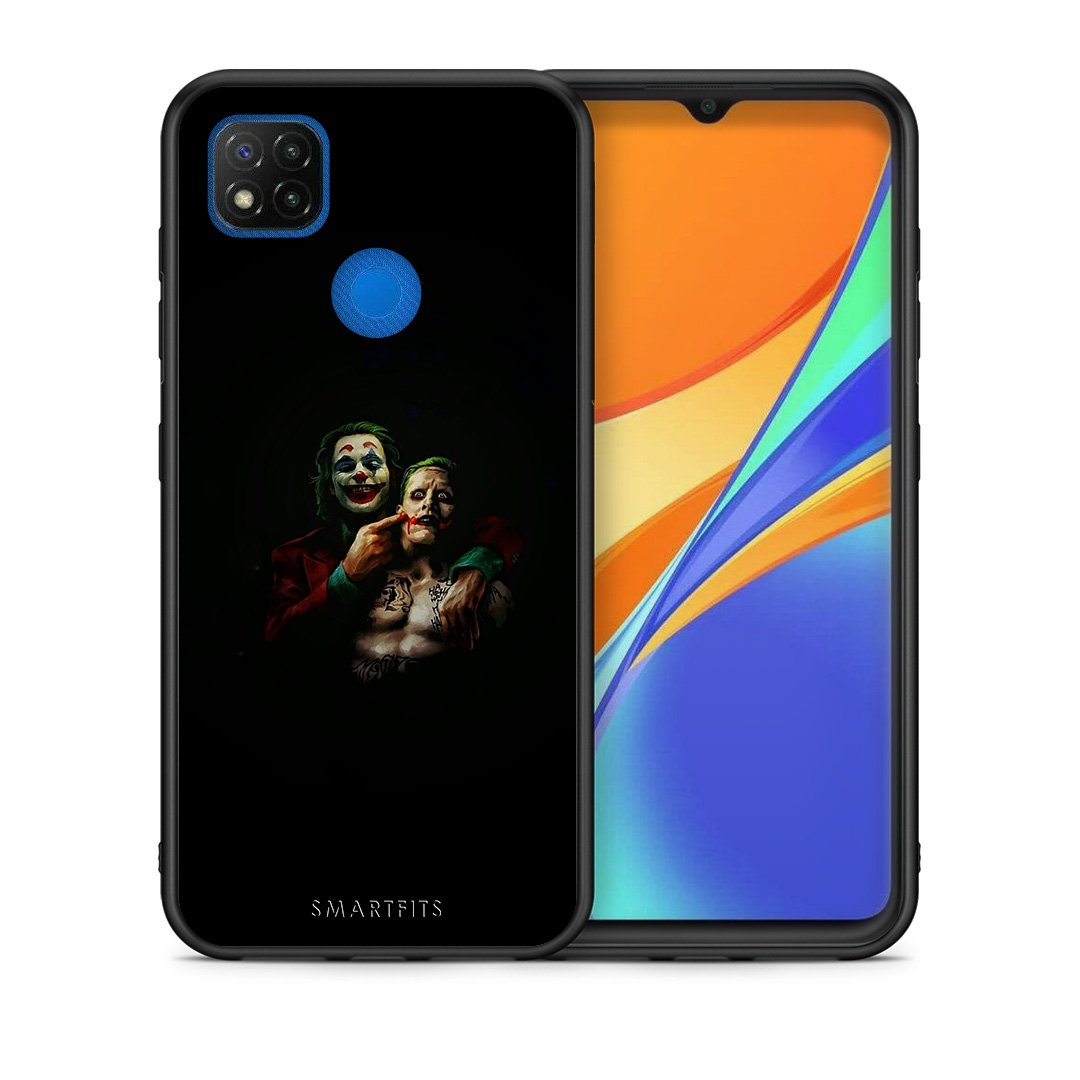 Θήκη Xiaomi Redmi 9C Clown Hero από τη Smartfits με σχέδιο στο πίσω μέρος και μαύρο περίβλημα | Xiaomi Redmi 9C Clown Hero case with colorful back and black bezels