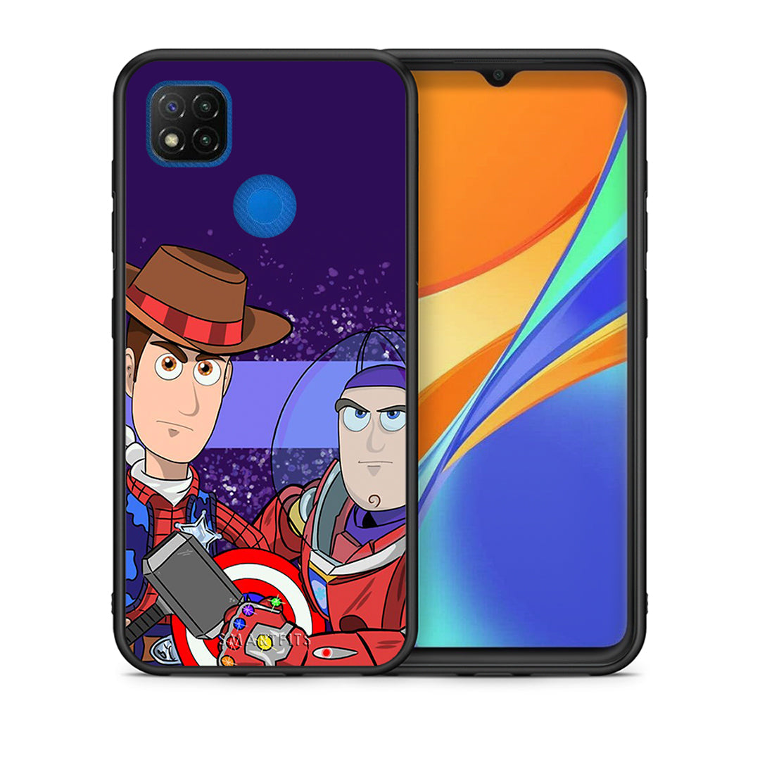 Θήκη Xiaomi Redmi 9C Infinity Story από τη Smartfits με σχέδιο στο πίσω μέρος και μαύρο περίβλημα | Xiaomi Redmi 9C Infinity Story case with colorful back and black bezels