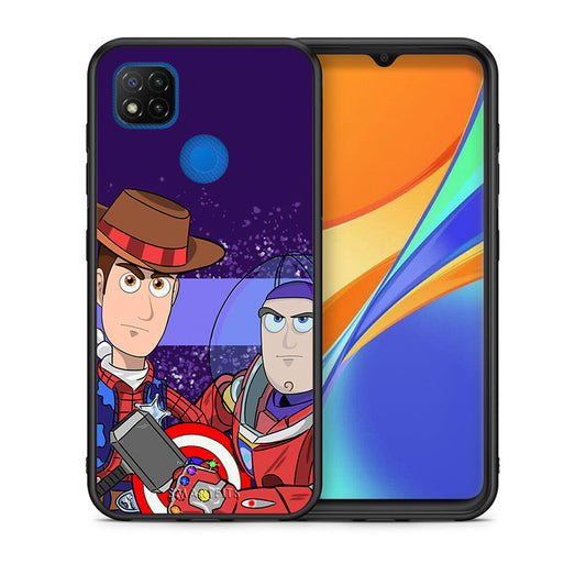 Θήκη Xiaomi Redmi 9C Infinity Story από τη Smartfits με σχέδιο στο πίσω μέρος και μαύρο περίβλημα | Xiaomi Redmi 9C Infinity Story case with colorful back and black bezels